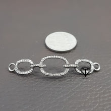 Load image into Gallery viewer, Pave Diamond Bracelet Link, Pave Diamond Interlink bracelet connector - CraftToCart
