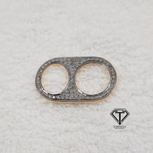 Load image into Gallery viewer, Pave Diamond Connector, Pave Diamond Rectangle Connector, Diamond Bar Connector, Pave Diamond Jewelry
