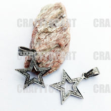 Load image into Gallery viewer, Pave Diamond Star Pendant - CraftToCart
