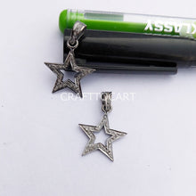 Load image into Gallery viewer, Pave Diamond Star Pendant - CraftToCart
