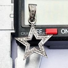 Load image into Gallery viewer, Pave Diamond Star Pendant - CraftToCart
