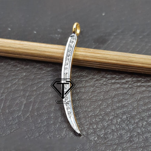 Pave Diamond Sword Charm - CraftToCart