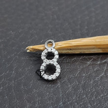 Load image into Gallery viewer, Pave Diamond Numeric &quot;0 to 9&quot; Letter Charm - CraftToCart
