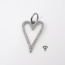 Load image into Gallery viewer, Pave Diamond Heart Charm Pendant
