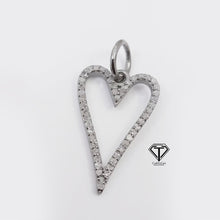 Load image into Gallery viewer, Pave Diamond Heart Charm Pendant
