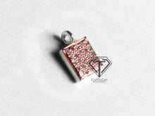 Load image into Gallery viewer, Pave diamond Square Charm Pendant - CraftToCart
