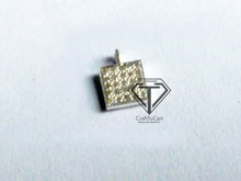 Load image into Gallery viewer, Pave diamond Square Charm Pendant - CraftToCart
