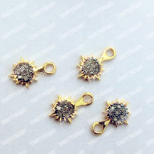 Load image into Gallery viewer, Pave Diamond Starburst Charm - CraftToCart
