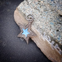 Load image into Gallery viewer, Pave Diamond Enamel Star Pendant - CraftToCart
