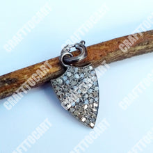 Load image into Gallery viewer, Arrow Charm Natural Pave Diamond Charm - CraftToCart
