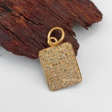 Load image into Gallery viewer, Pave Diamond Rectangle Charm - CraftToCart
