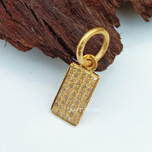 Load image into Gallery viewer, Pave Diamond Rectangle Shape Charm - CraftToCart
