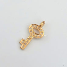 Load image into Gallery viewer, Pave Diamond Key Charm - CraftToCart
