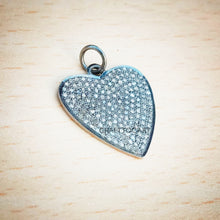 Load image into Gallery viewer, Pave Diamond Heart Charm - CraftToCart
