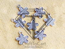 Load image into Gallery viewer, Pave Diamond Flower Charm - CraftToCart
