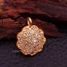 Load image into Gallery viewer, Pave Diamond Disc Charm - CraftToCart
