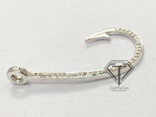 Load image into Gallery viewer, Pave Diamond Hook Charm - CraftToCart
