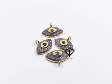 Load image into Gallery viewer, Pave Diamond Evil Eye Charm - CraftToCart
