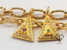Load image into Gallery viewer, Triangle Charm, Pave Diamond Triangle Charm
