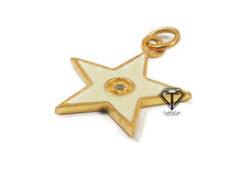 Load image into Gallery viewer, Sterling Silver Enamel Star Charm - CraftToCart
