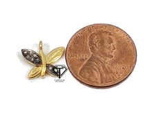 Load image into Gallery viewer, Pave Diamond Butterfly Charm - CraftToCart
