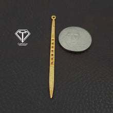 Load image into Gallery viewer, Pave Diamond Spike Charm
