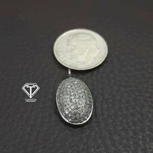 Load image into Gallery viewer, Pave Diamond Oval Charm
