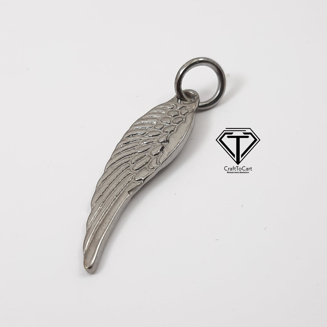 10Pcs Brass FEATHER Charms, Brass Findings, Feather Pendants with Ring, Jewelry Supplies, Brass Pendants, Brass Earrings