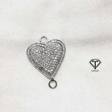 Load image into Gallery viewer, Heart Charm Connector, 925 Sterling Silver Heart Charm Connector, Heart Connector, Charm Findings
