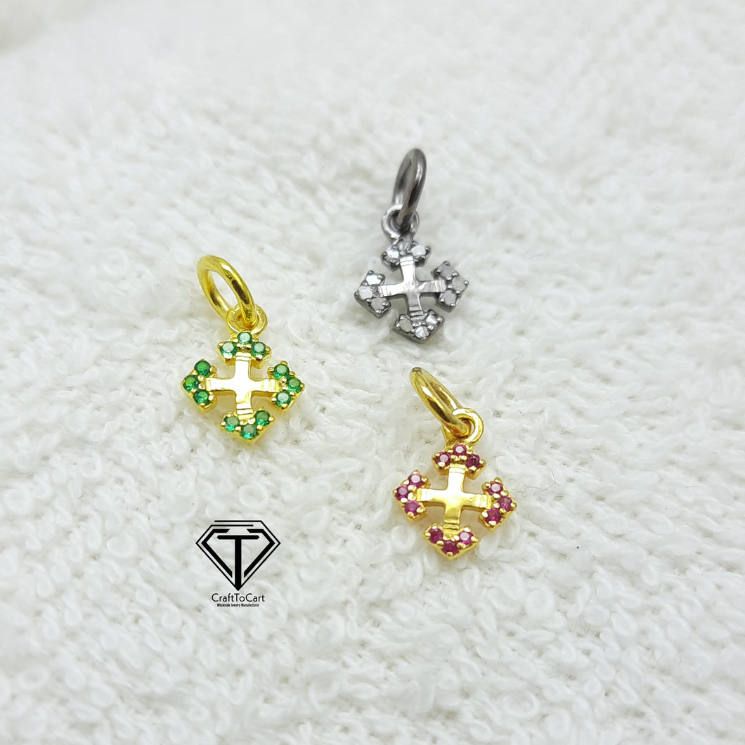 Cross Charm, Pave Cross Charm