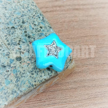 Load image into Gallery viewer, Pave Diamond Star Enamel Bead - CraftToCart
