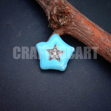 Load image into Gallery viewer, Pave Diamond Star Enamel Bead - CraftToCart
