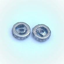 Load image into Gallery viewer, Pave Diamond Spacer Beads Wheel Beads - CraftToCart
