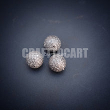 Load image into Gallery viewer, Pave Diamond Round Ball Beads - CraftToCart
