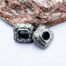 Load image into Gallery viewer, Pave Diamond Roundel Antique Finish Beads - CraftToCart
