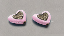 Load image into Gallery viewer, Pave Diamond Heart Enamel Bead - CraftToCart
