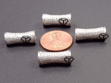 Load image into Gallery viewer, Pave Diamond Cylindrical Tube Beads - CraftToCart
