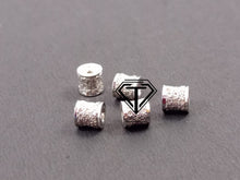 Load image into Gallery viewer, Pave Diamond 3 Line Bead, Pave Diamond Drum Beads - CraftToCart
