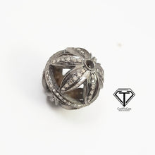 Load image into Gallery viewer, Pave Diamond Round Ball Beads, Pave Diamond Jewelry, Pave Diamond Beads, Diamond Finding
