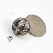 Load image into Gallery viewer, Pave Diamond Round Ball Beads, Pave Diamond Jewelry, Pave Diamond Beads, Diamond Finding
