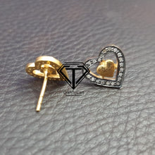 Load image into Gallery viewer, Pave Diamond Heart Shape Earrings - CraftToCart
