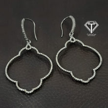 Load image into Gallery viewer, Drop Earrings, Pave Diamond Earrings, Modern Stylish Earring
