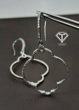 Load image into Gallery viewer, Drop Earrings, Pave Diamond Earrings, Modern Stylish Earring
