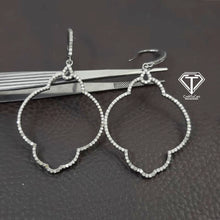 Load image into Gallery viewer, Drop Earrings, Pave Diamond Earrings, Modern Stylish Earring
