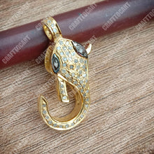 Load image into Gallery viewer, Pave Diamond Lord Ganesha Lobster Lock Clasp - CraftToCart
