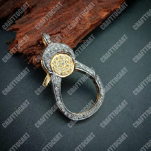 Load image into Gallery viewer, Pave Diamond Handmade Lobster Clasp - CraftToCart
