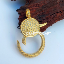 Load image into Gallery viewer, Personalized Gift Pave Diamond Lobster Lock - CraftToCart
