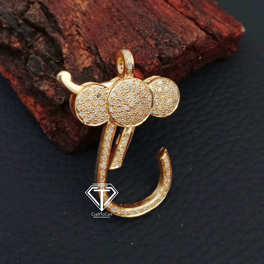 Pave Diamond Lobster Clasp - CraftToCart