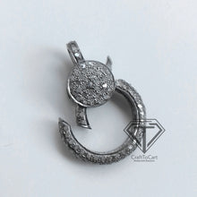 Load image into Gallery viewer, Pave Diamond Lobster Clasp - CraftToCart
