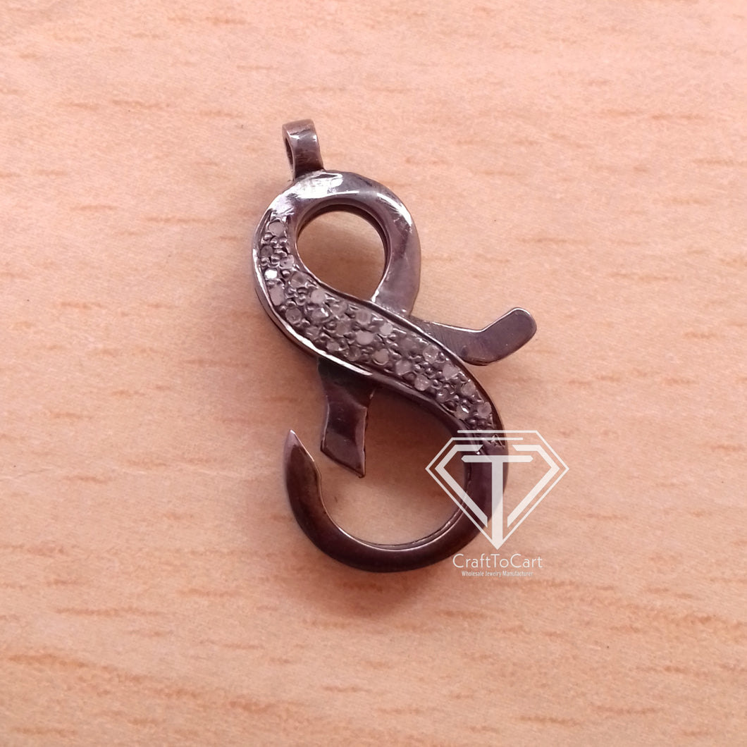 Pave Diamond Infinity Clasp - CraftToCart